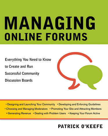 Managing Online Forums Book Cover